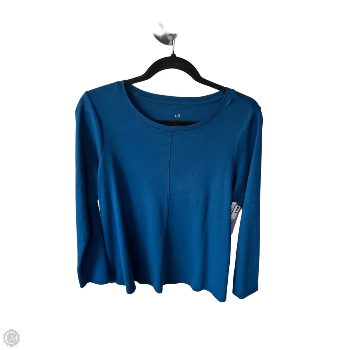 Top Long Sleeve Basic By J. Jill In Blue, Size: Mp