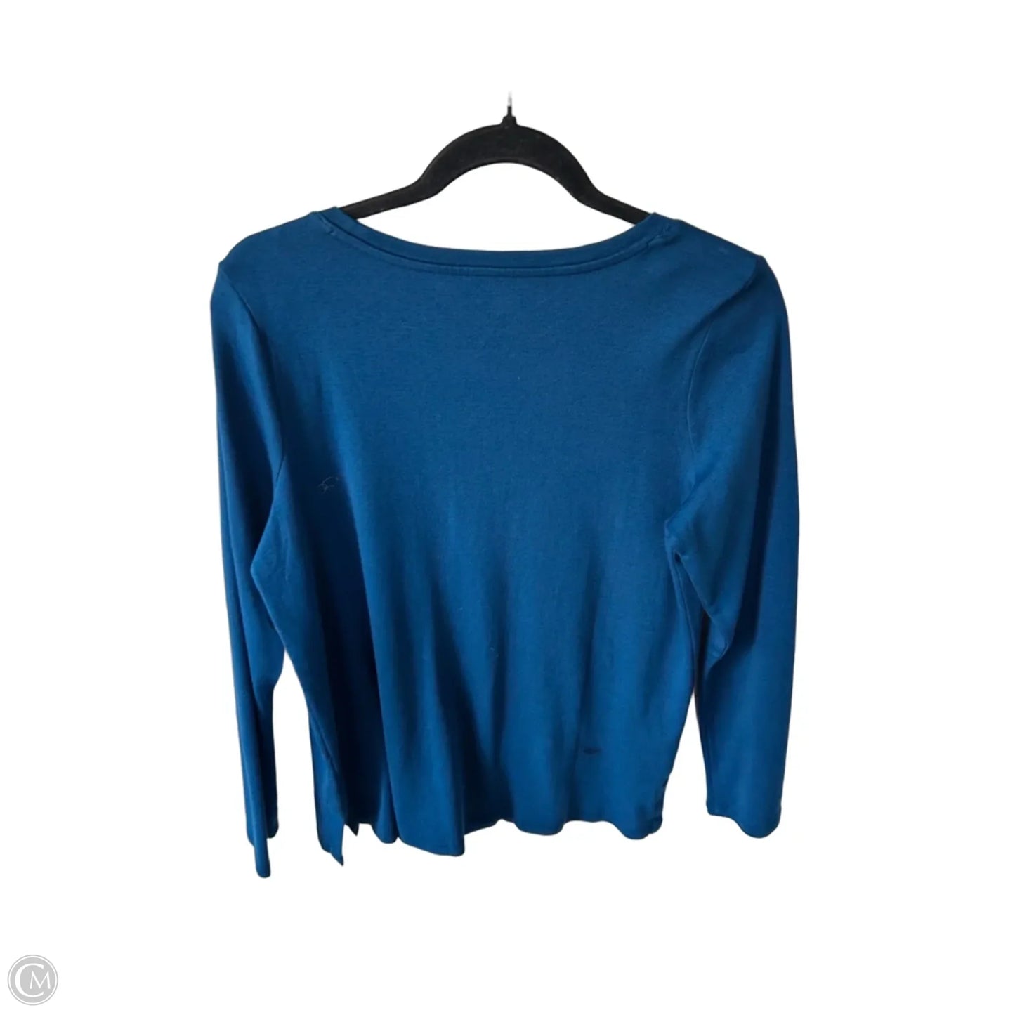 Top Long Sleeve Basic By J. Jill In Blue, Size: Mp