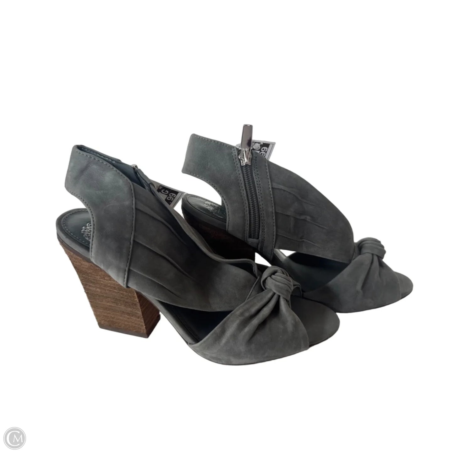 Sandals Heels Wedge By Vince Camuto In Grey, Size: 8.5