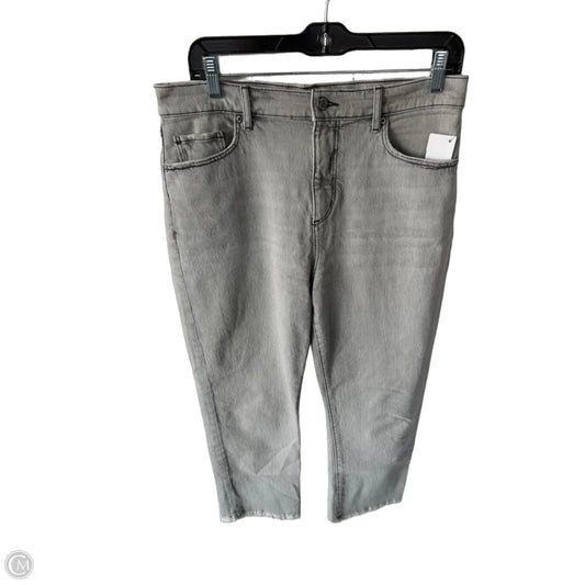 Jeans Cropped By Loft In Grey Denim, Size: 8