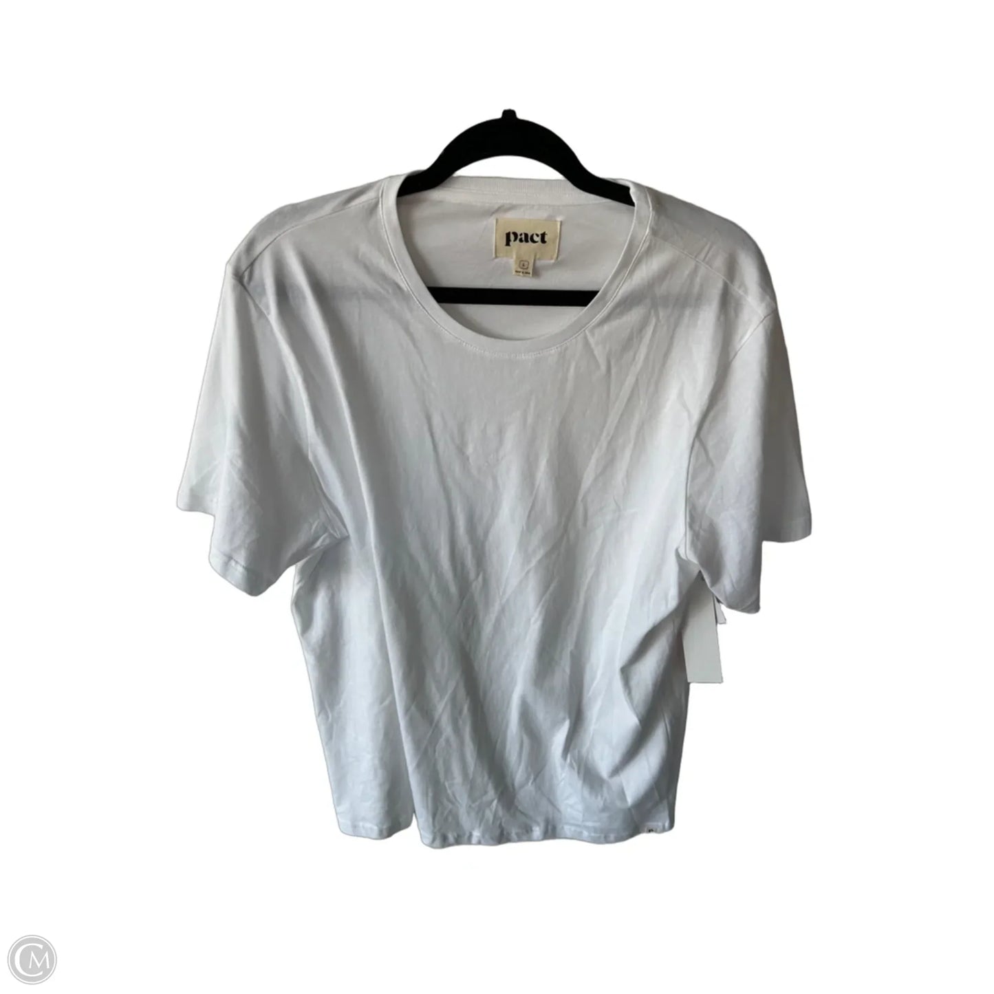 Top Short Sleeve Basic By Pact In White, Size: L