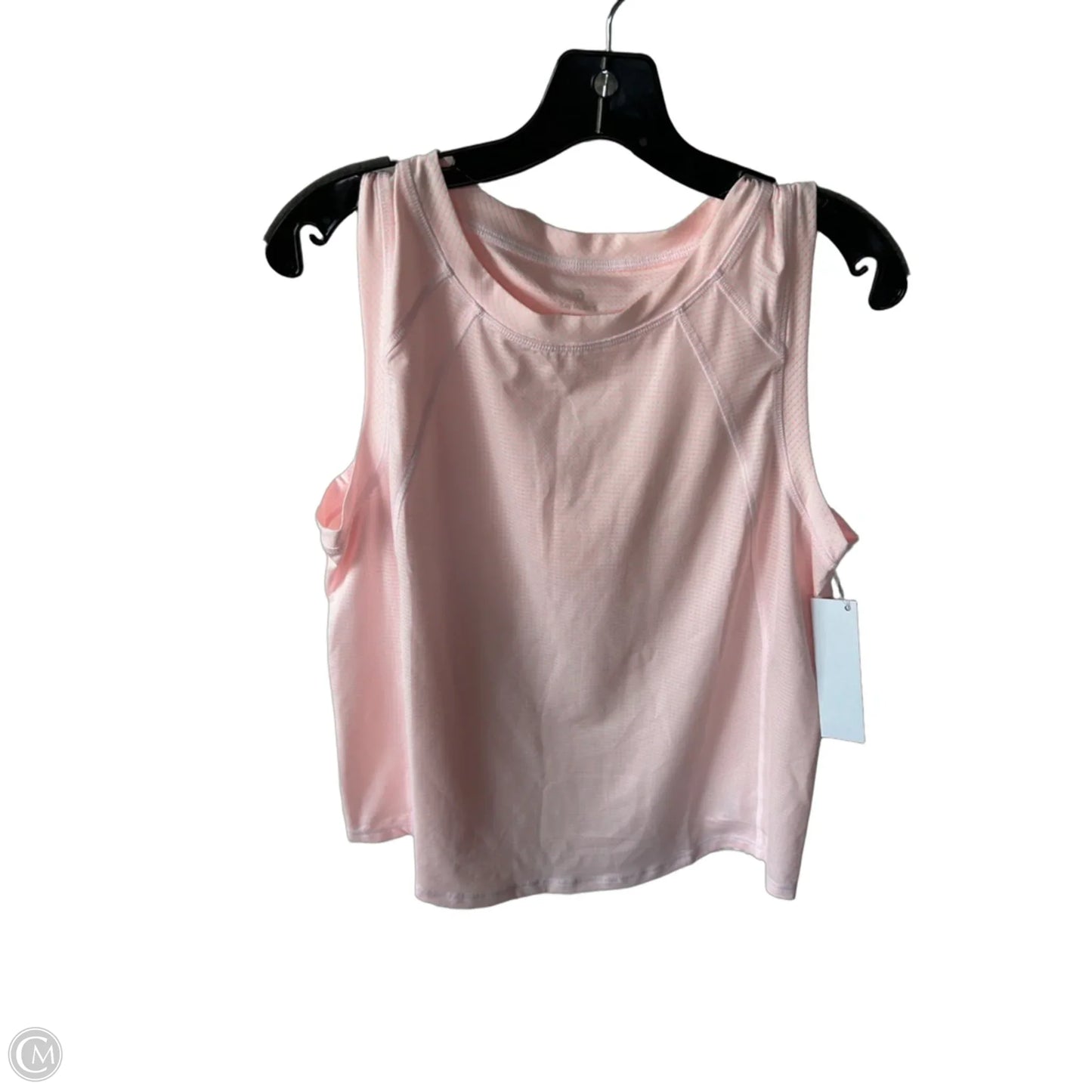 Athletic Tank Top By Talbots In Pink & White, Size: L