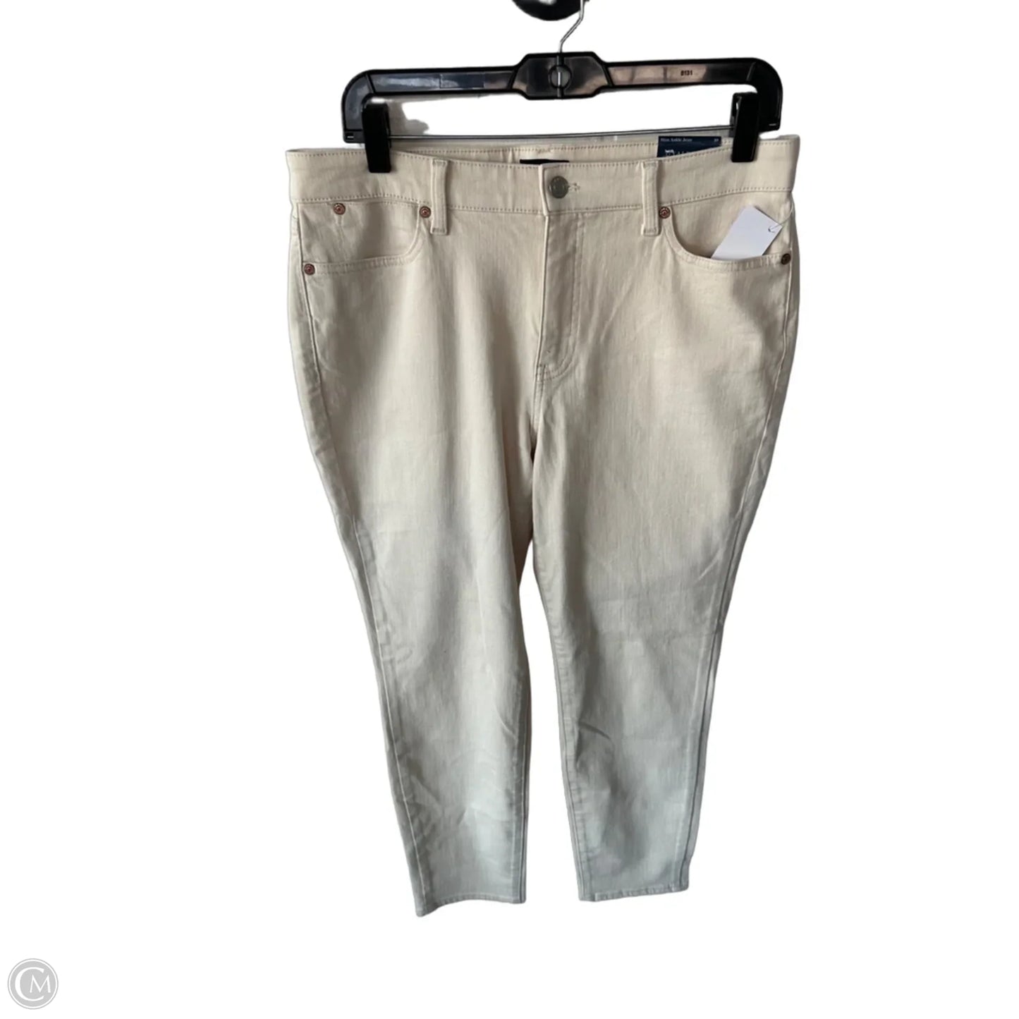 Jeans Straight By Talbots In Tan Denim, Size: 10