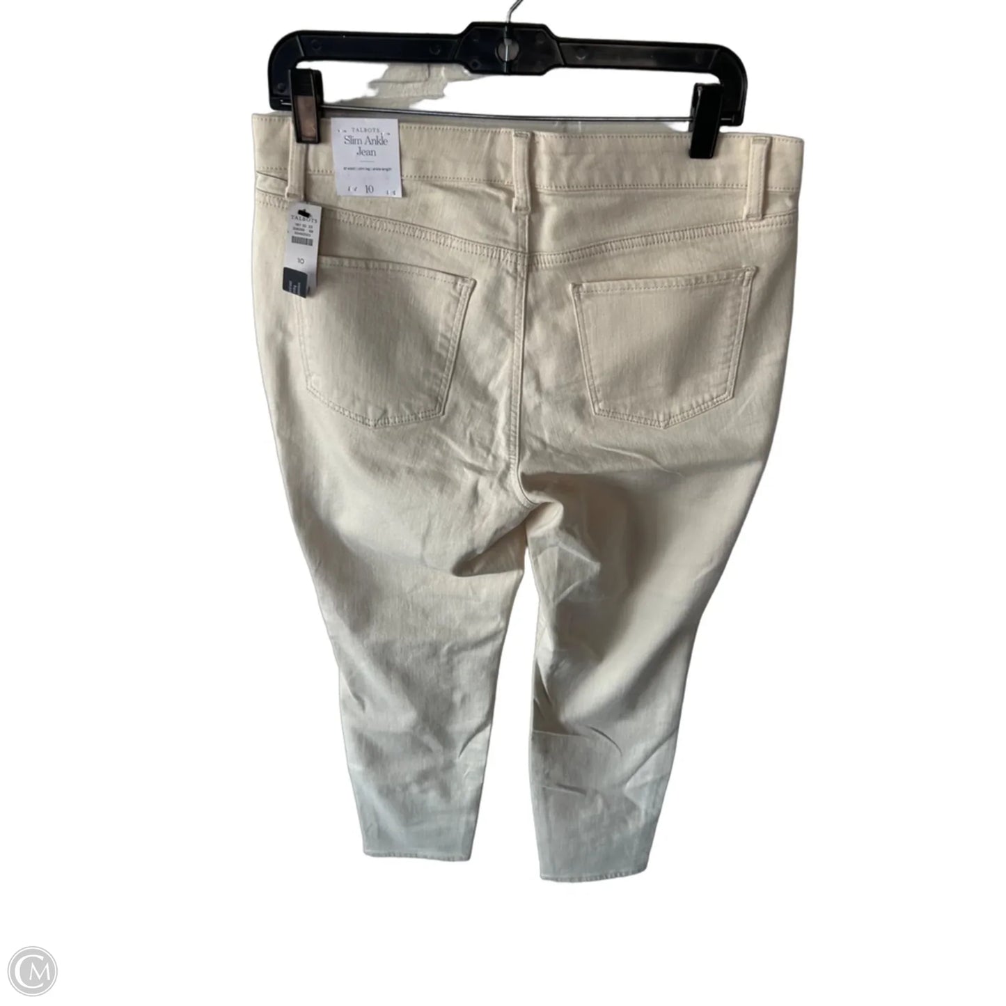 Jeans Straight By Talbots In Tan Denim, Size: 10