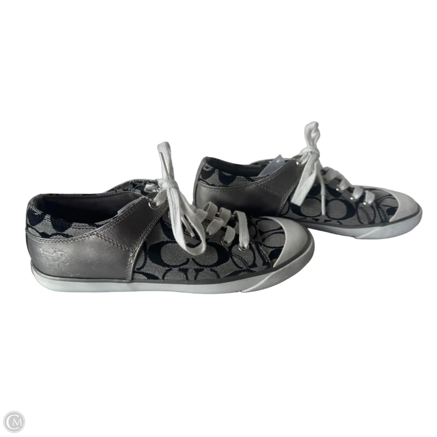 Shoes Designer By Coach In Black & Grey, Size: 8