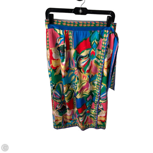 Skirt Midi By Elie Tahari In Blue & Green, Size: 10