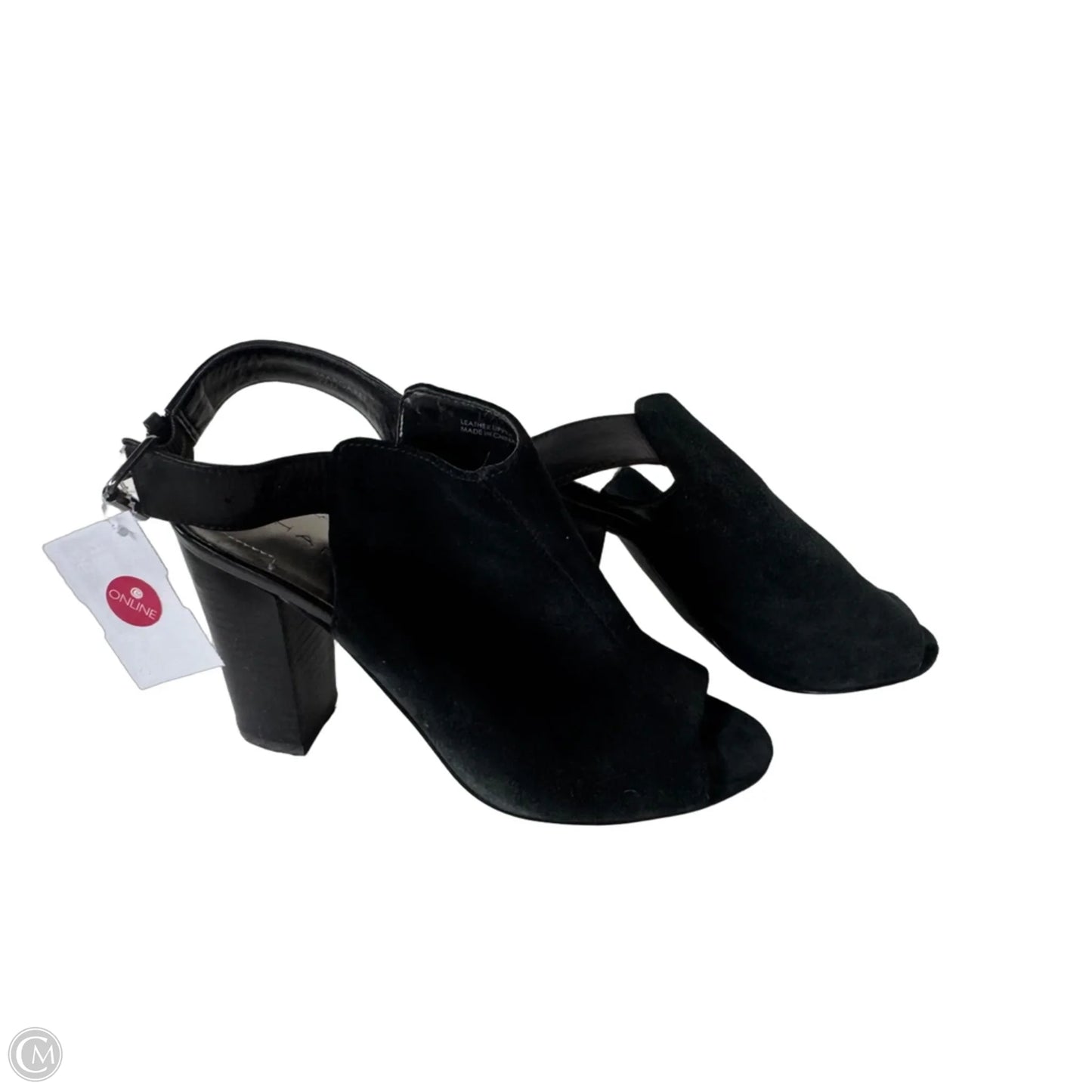 Sandals Heels Block By Tahari In Black, Size: 7.5