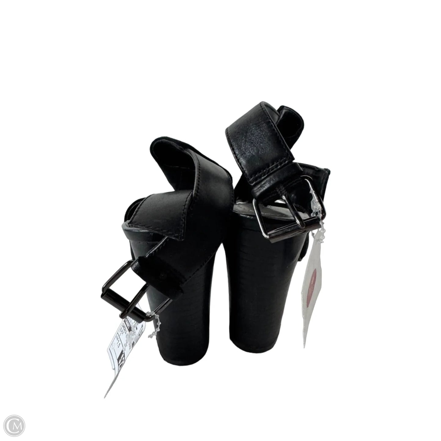 Sandals Heels Block By Tahari In Black, Size: 7.5