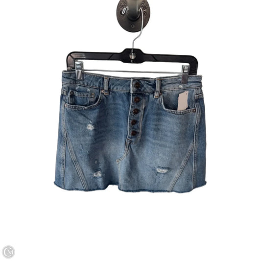 Skirt Mini & Short By We The Free In Blue Denim, Size: 10
