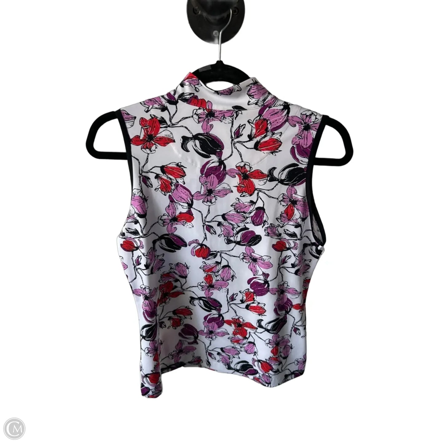 Athletic Tank Top By Tail In Purple & White, Size: S