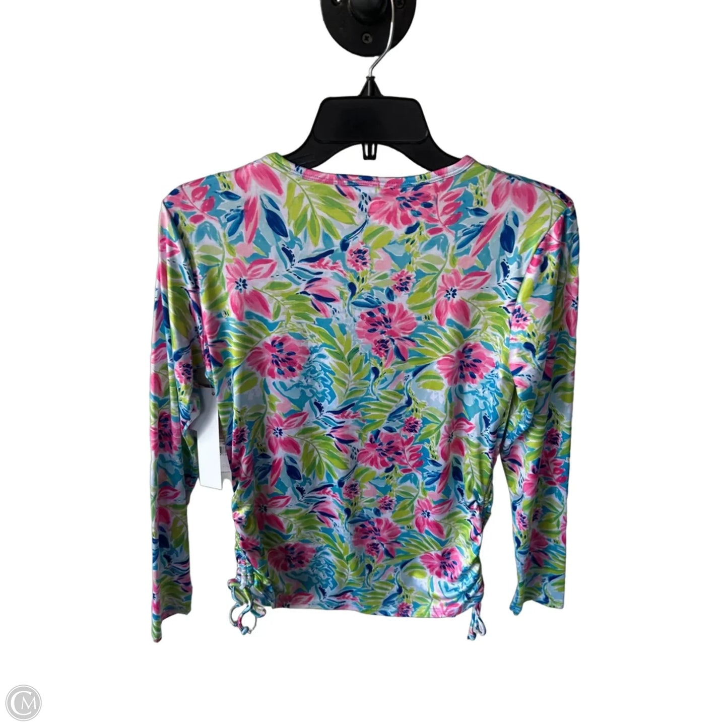 Athletic Top Long Sleeve Crewneck By Stella Parker In Blue & Green, Size: S