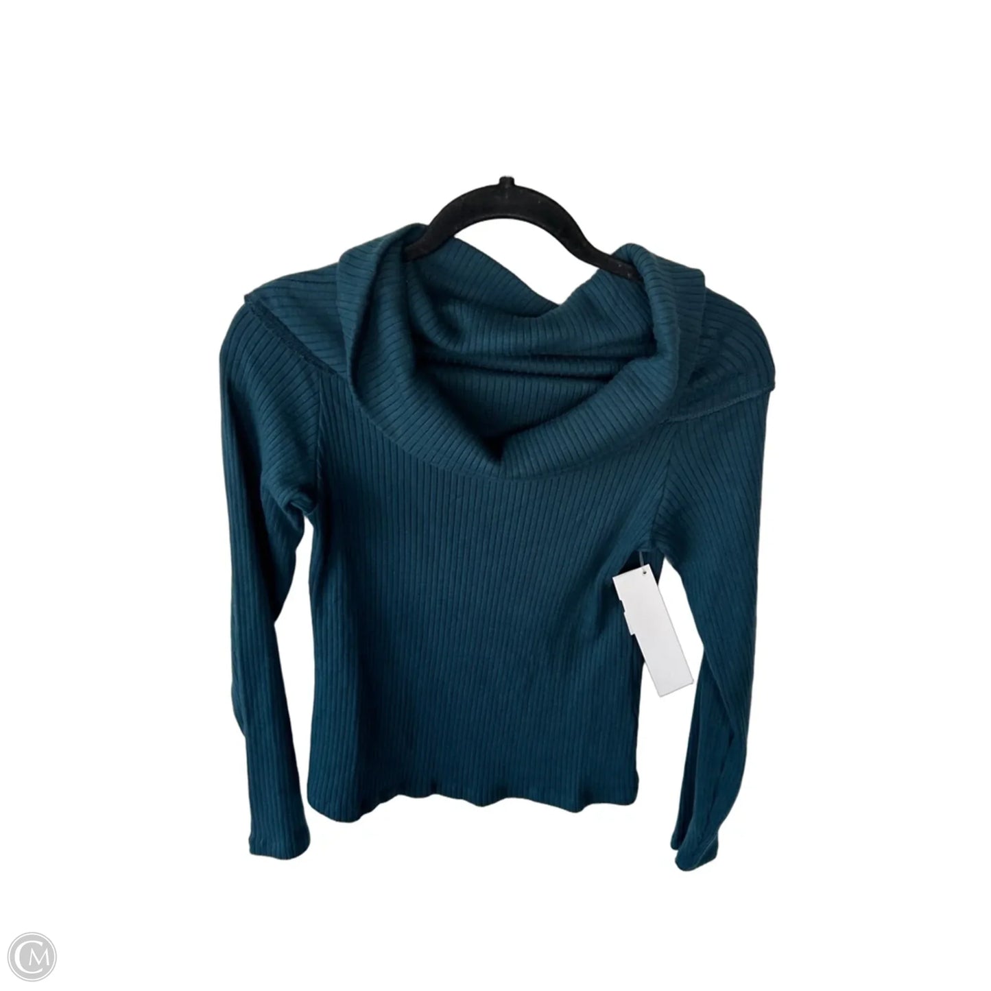 Top Long Sleeve By Madewell In Teal, Size: L