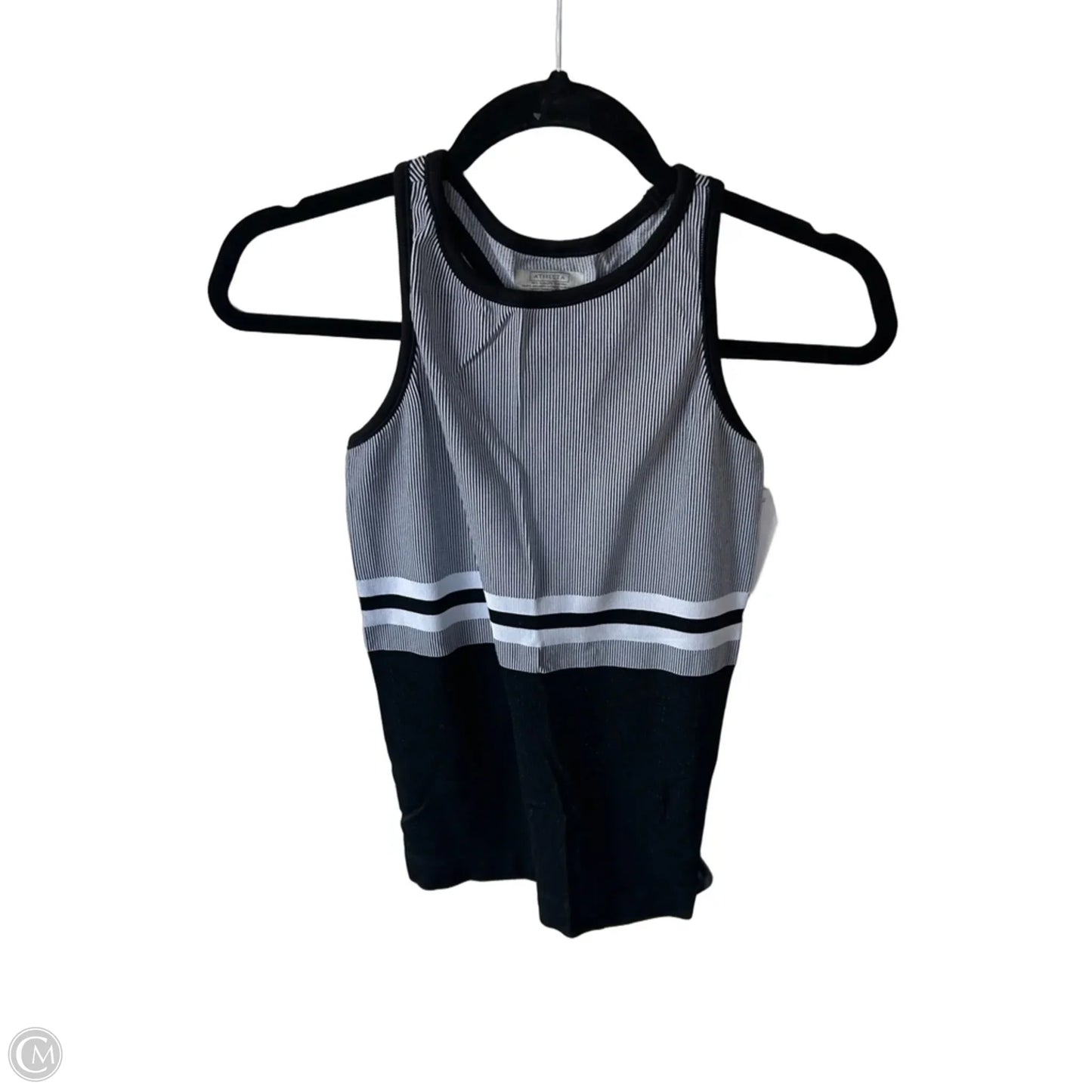 Athletic Tank Top By Athleta In Black & White, Size: M