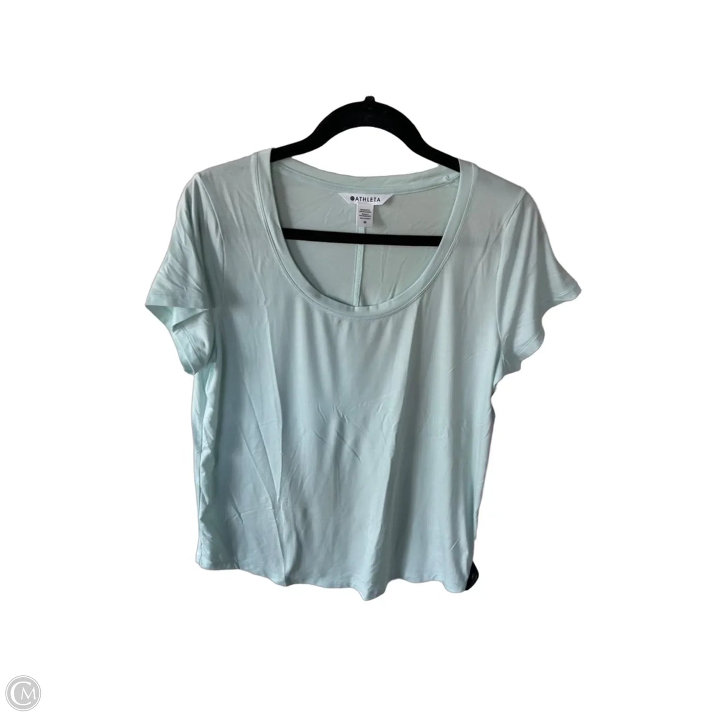 Athletic Top Short Sleeve By Athleta In Blue, Size: M