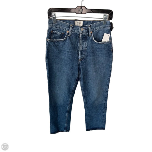 Jeans Straight By Agolde In Blue Denim, Size: 2