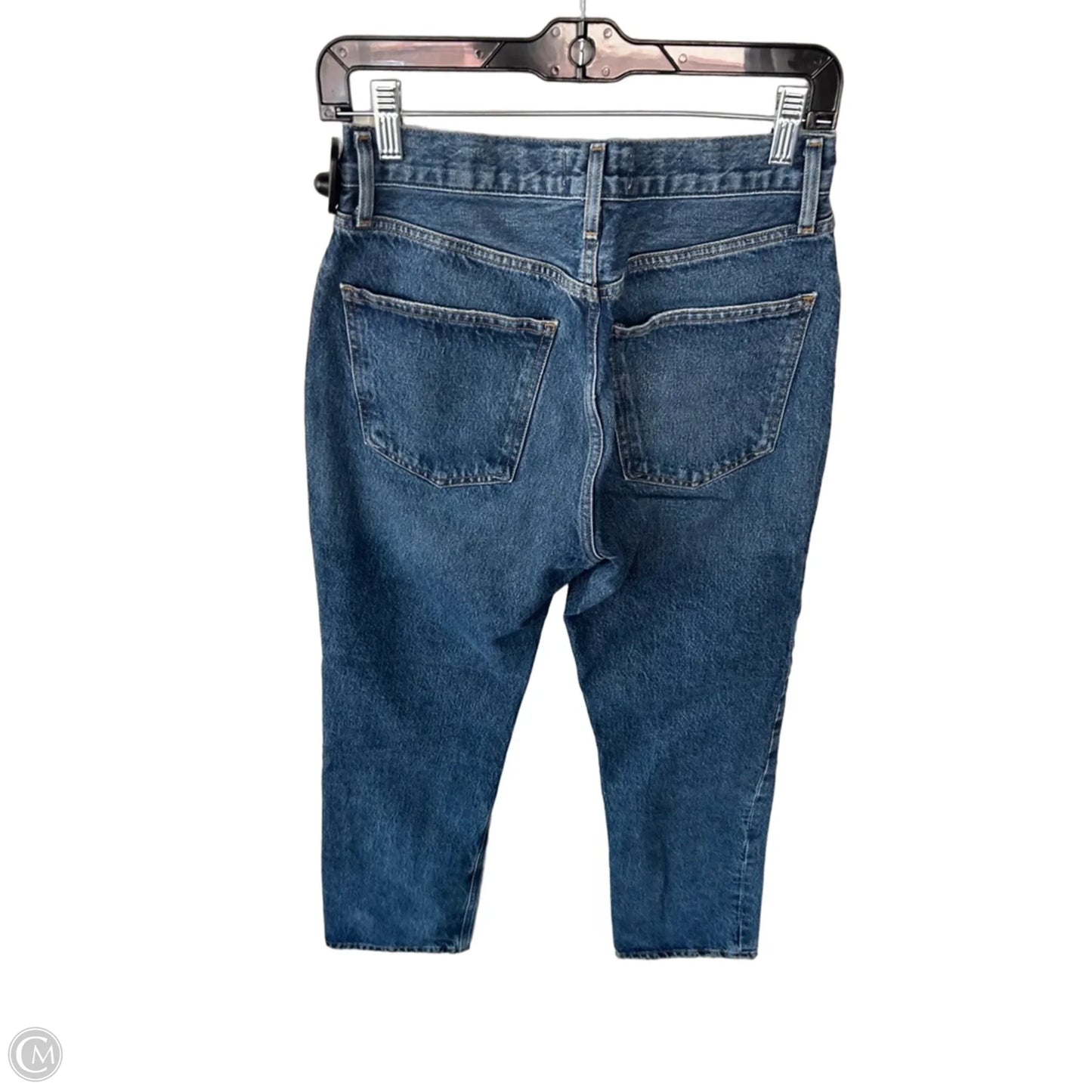 Jeans Straight By Agolde In Blue Denim, Size: 2