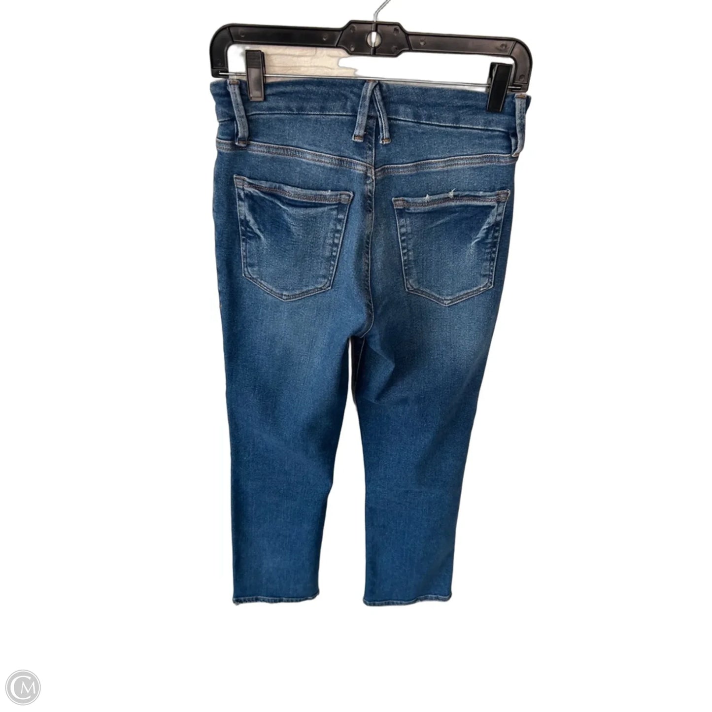 Jeans Straight By Good American In Blue Denim, Size: 4