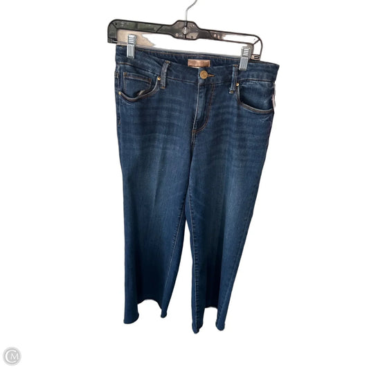 Jeans Wide Leg By Kut In Blue Denim, Size: 4