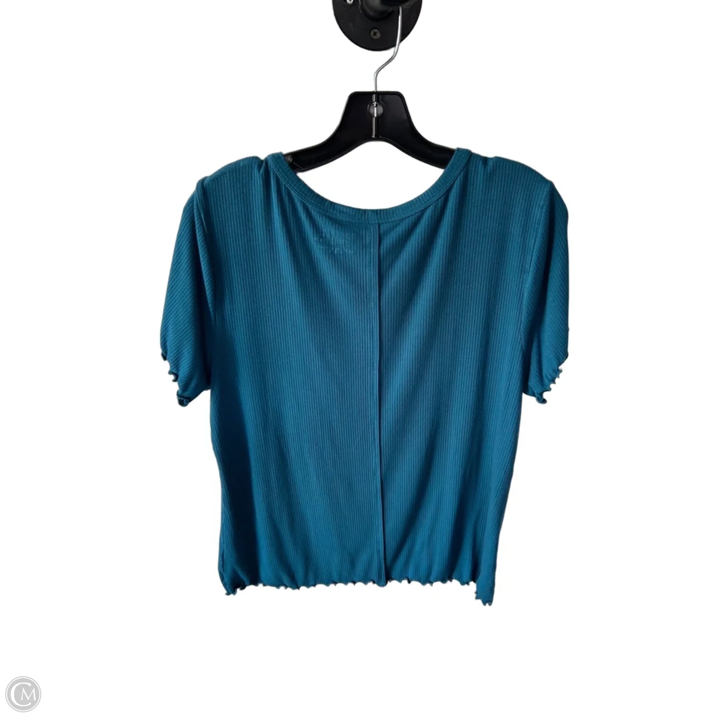 Top Short Sleeve By Time And Tru In Blue, Size: L