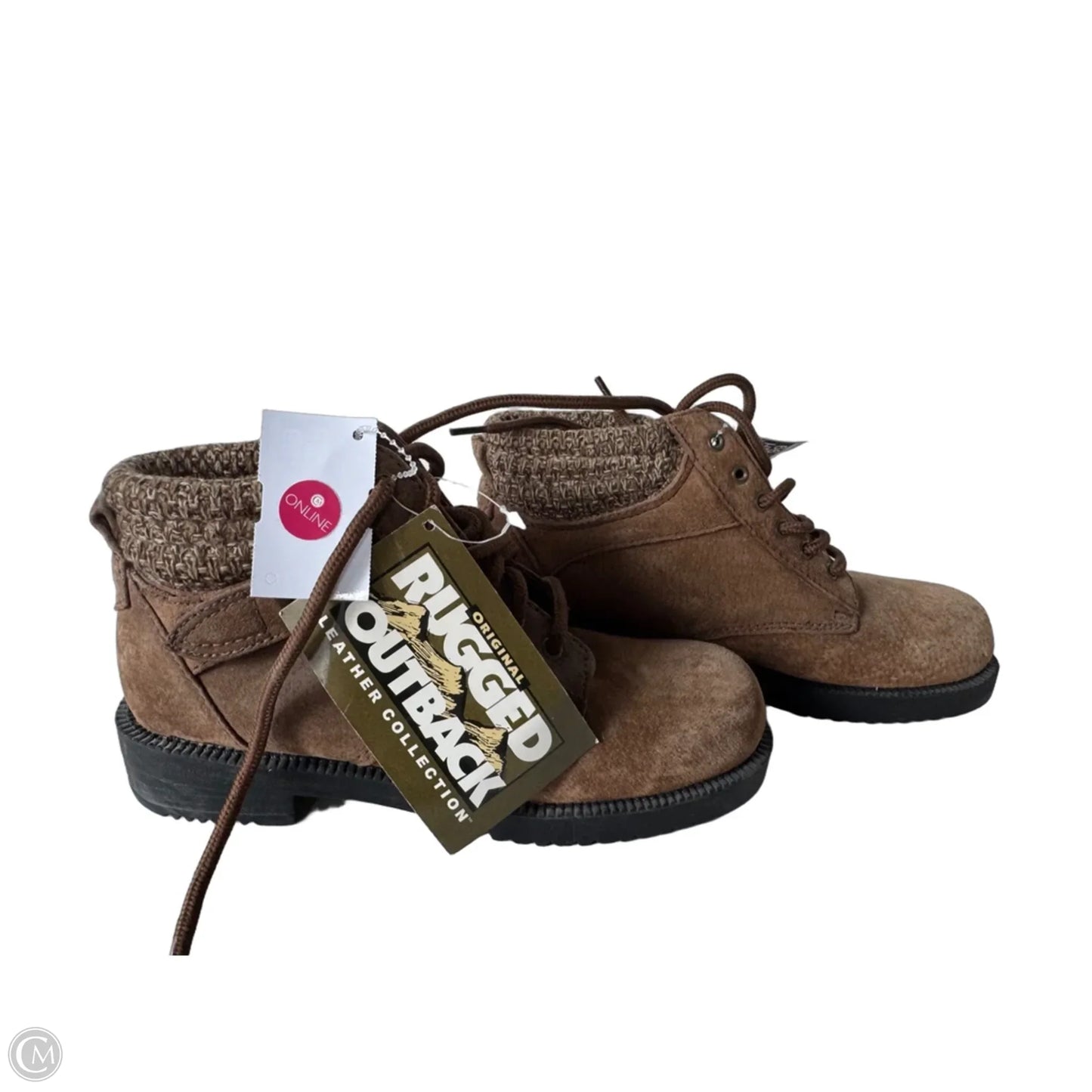 Boots Ankle Flats By Clothes Mentor In Brown, Size: 6