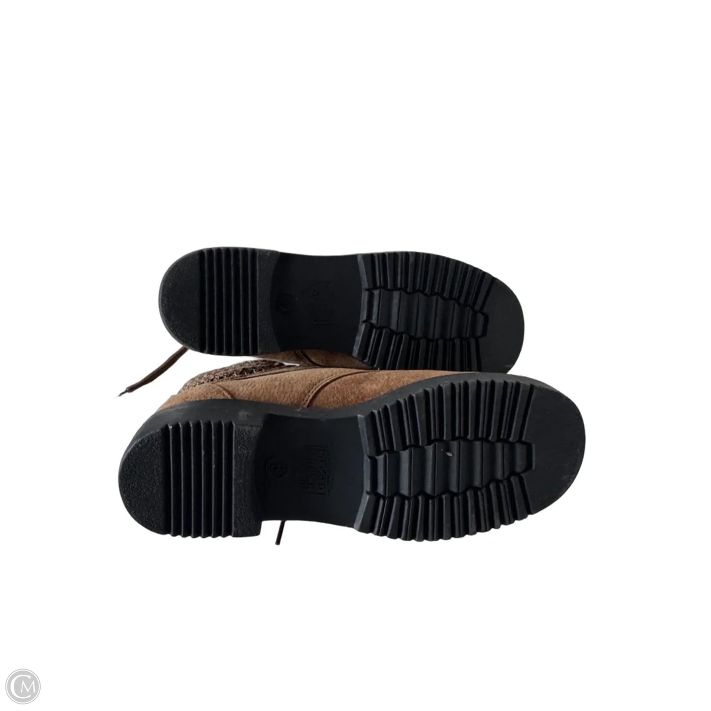 Boots Ankle Flats By Clothes Mentor In Brown, Size: 6