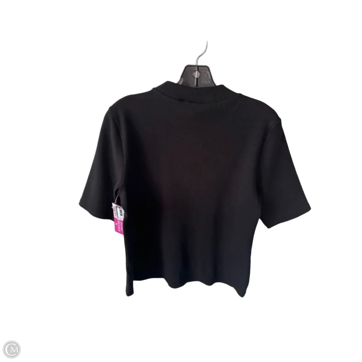 Top Short Sleeve By Maeve In Black, Size: L