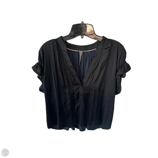 Top Short Sleeve By Anthropologie In Black, Size: M