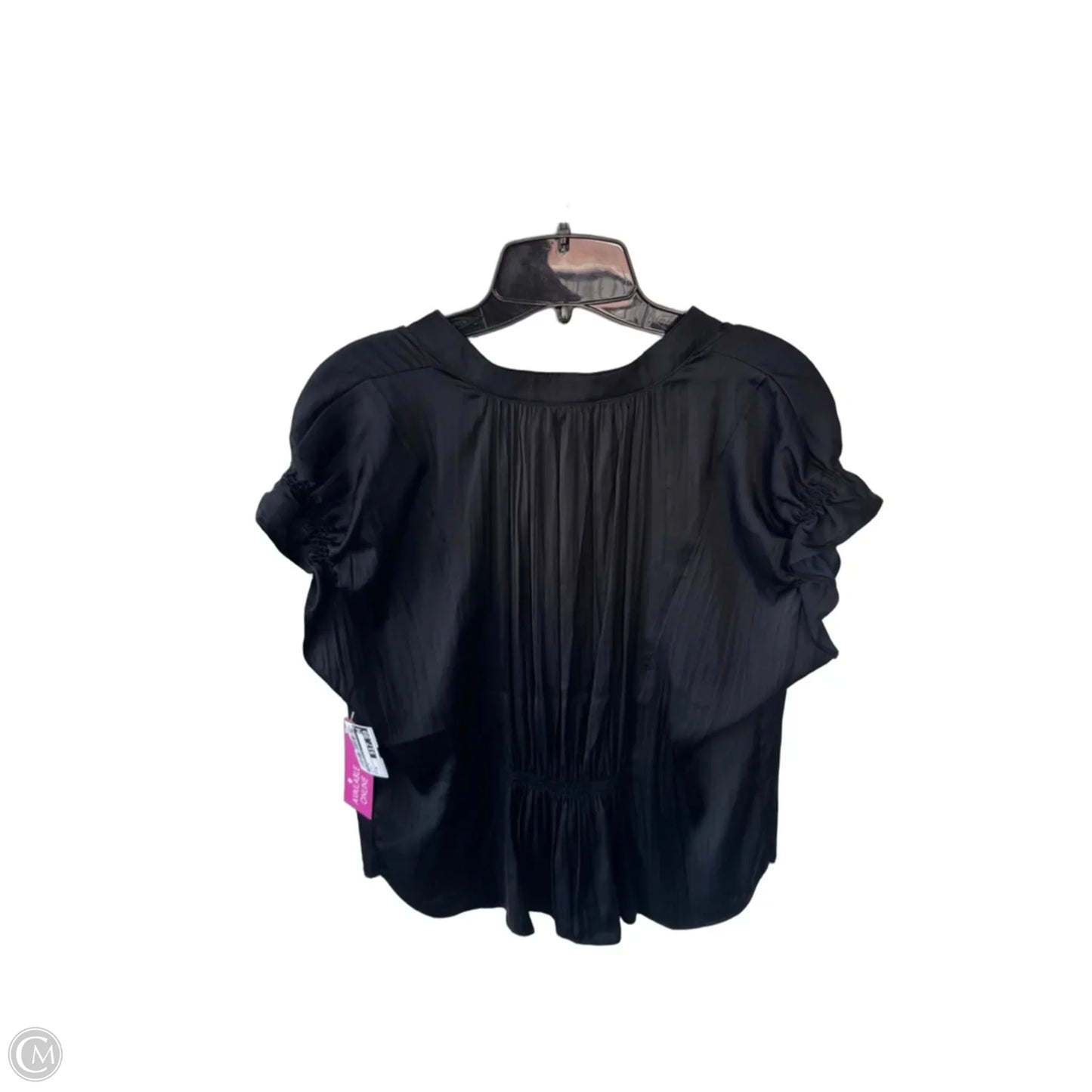 Top Short Sleeve By Anthropologie In Black, Size: M