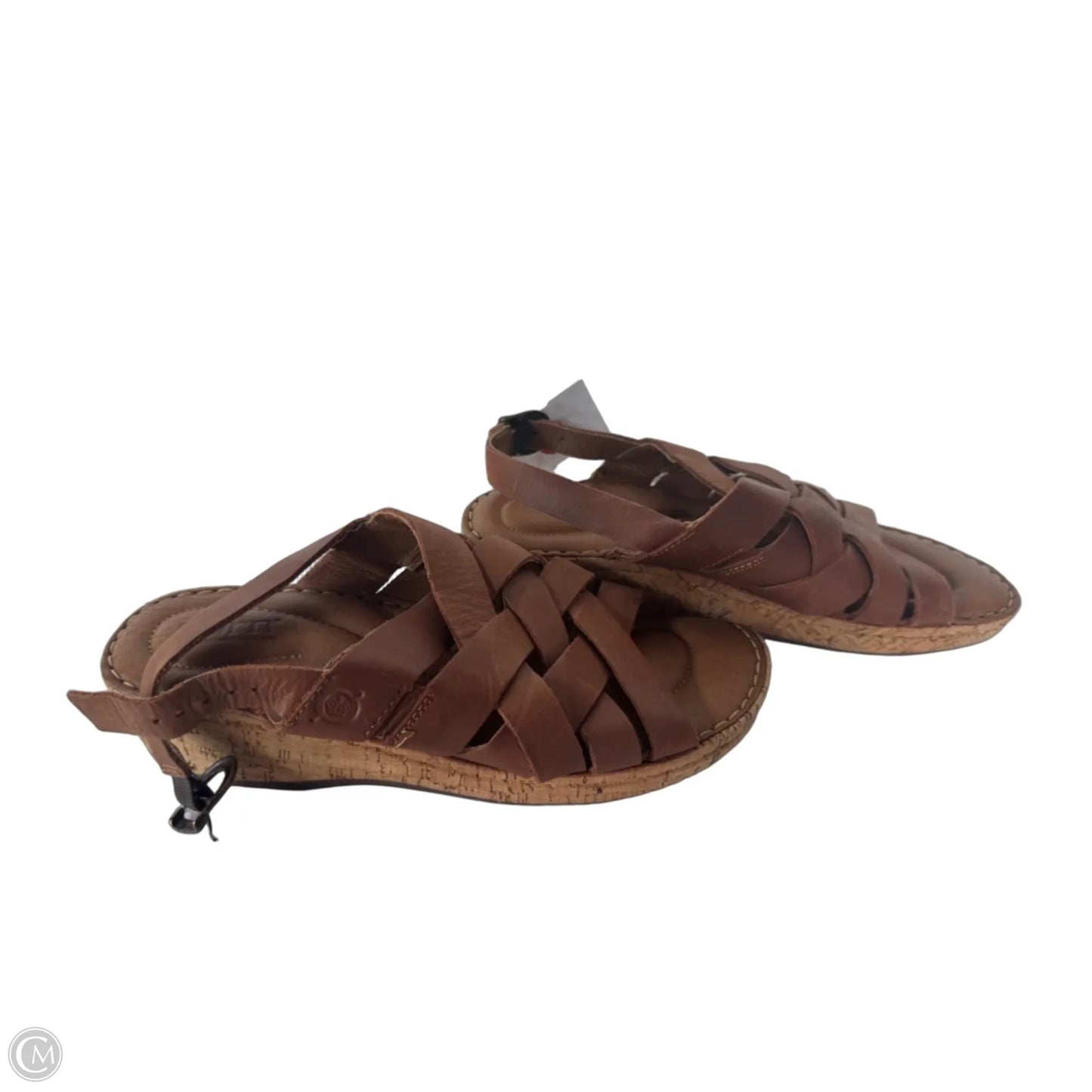 Sandals Heels Wedge By Born In Brown, Size: 9