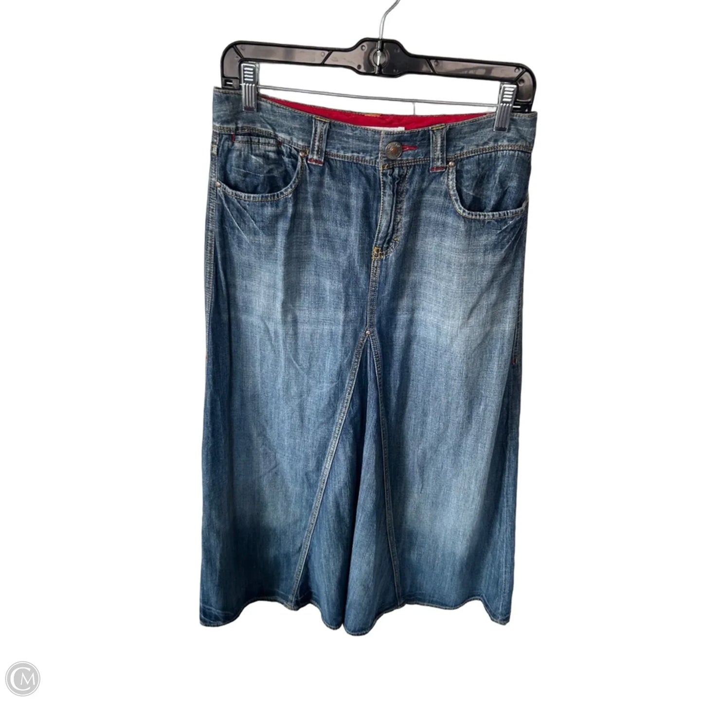 Skirt Maxi By Tommy Hilfiger In Blue Denim, Size: 4
