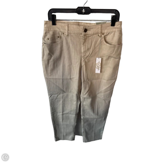 Jeans Boyfriend By Chicos In Tan Denim, Size: 4