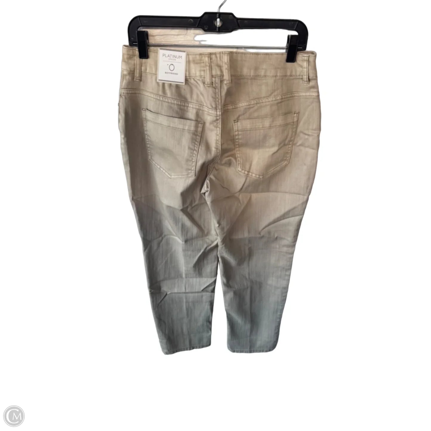 Jeans Boyfriend By Chicos In Tan Denim, Size: 4
