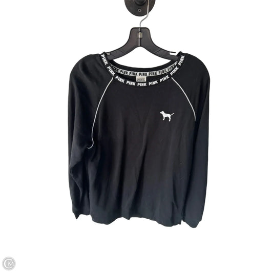 Sweatshirt Crewneck By Pink In Black & White, Size: S
