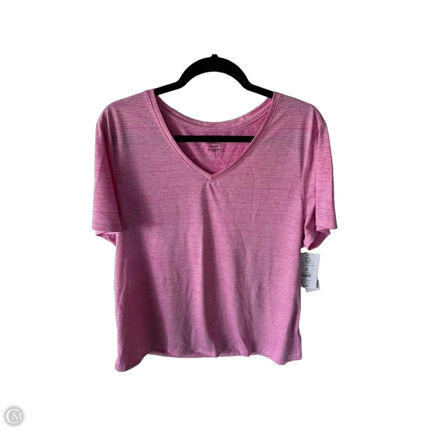 Athletic Top Short Sleeve By Athletic Works In Pink, Size: Xxl