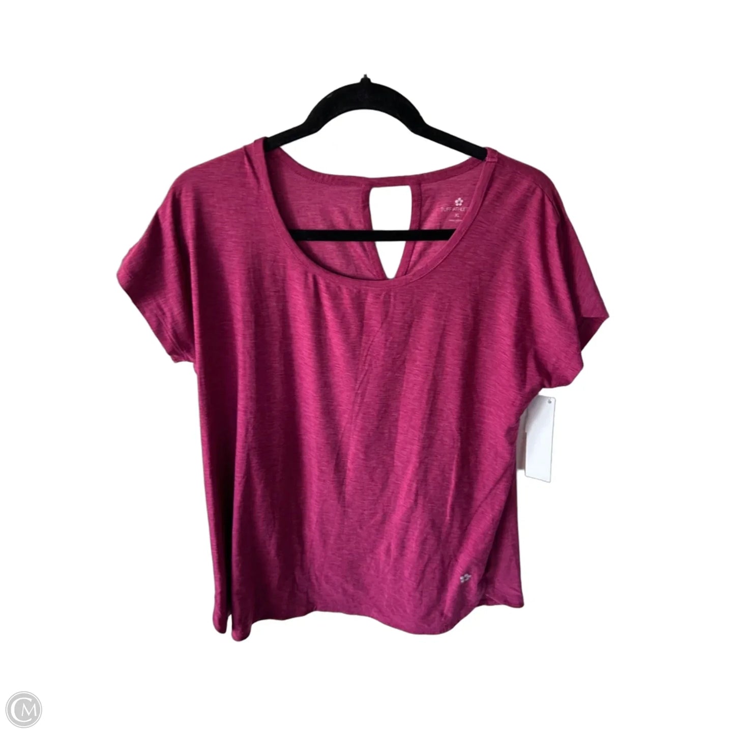 Athletic Top Short Sleeve By Tuff Athletics In Pink, Size: Xl