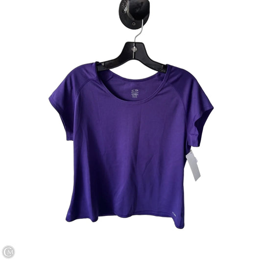 Athletic Top Short Sleeve By C9 By Champion In Purple, Size: Xl