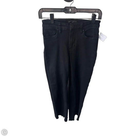 Jeans Flared By Kut In Black Denim, Size: 0