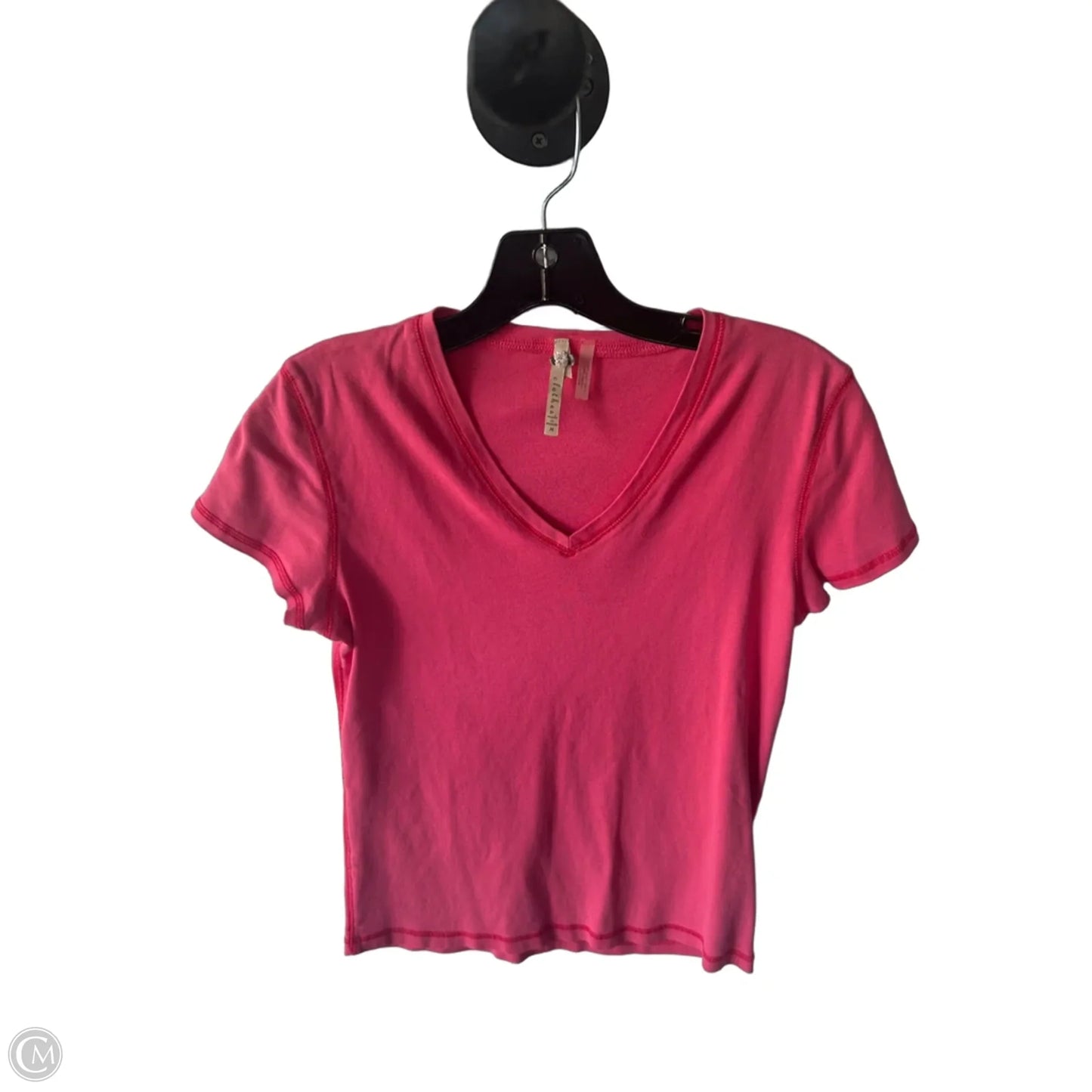 Top Short Sleeve Basic By Clothes Mentor In Pink, Size: M