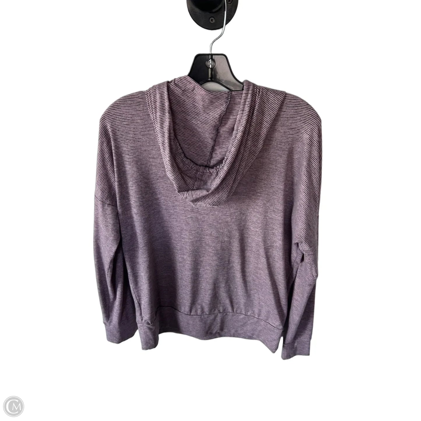 Athletic Top Long Sleeve Hoodie By Skechers In Black & Pink, Size: S
