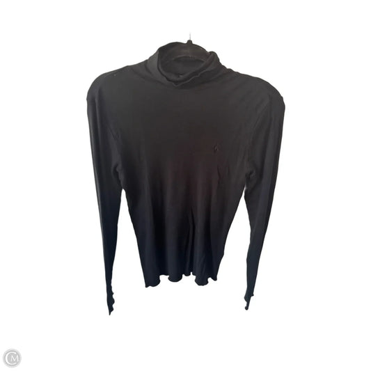 Top Long Sleeve Basic By Ralph Lauren Blue Label In Black, Size: L