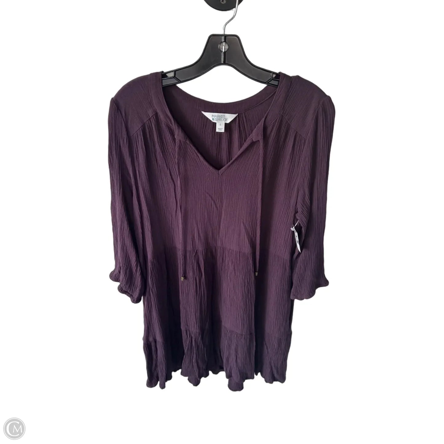 Dress Casual Short By Market & Spruce In Purple, Size: L