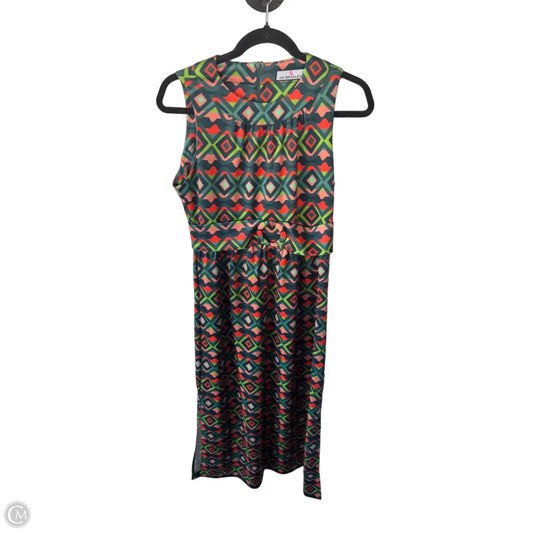Dress Casual Maxi By Cmc In Green & Orange, Size: M