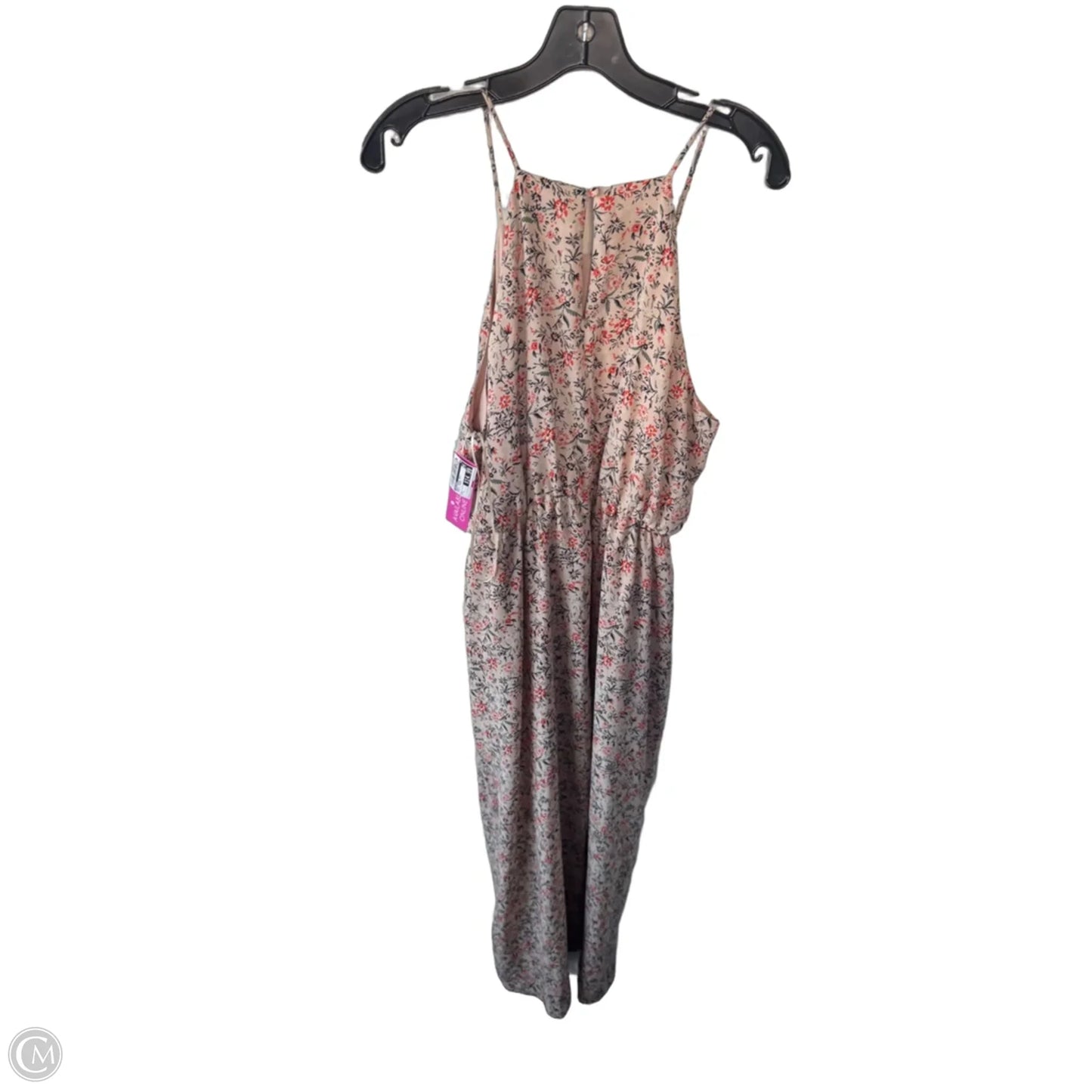 Dress Casual Maxi By Halogen In Green & Orange, Size: L