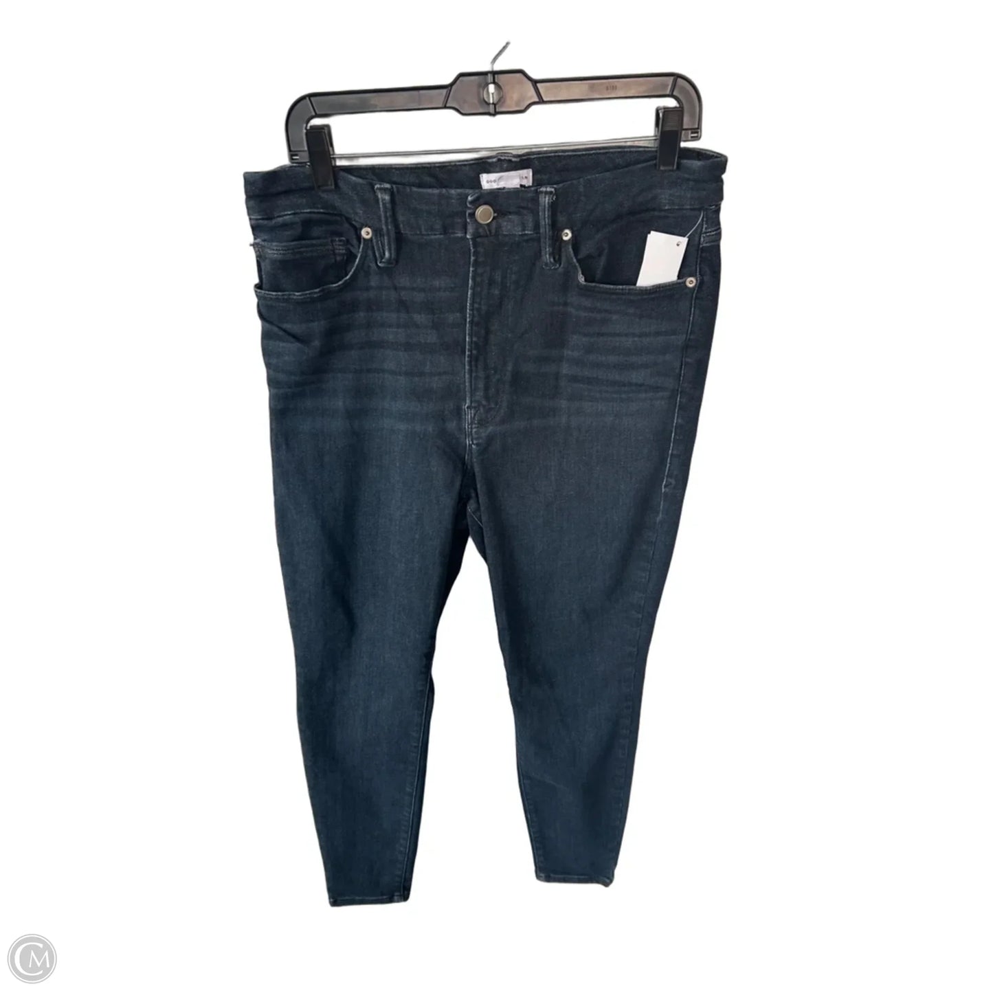 Jeans Skinny By Good American In Blue Denim, Size: 14