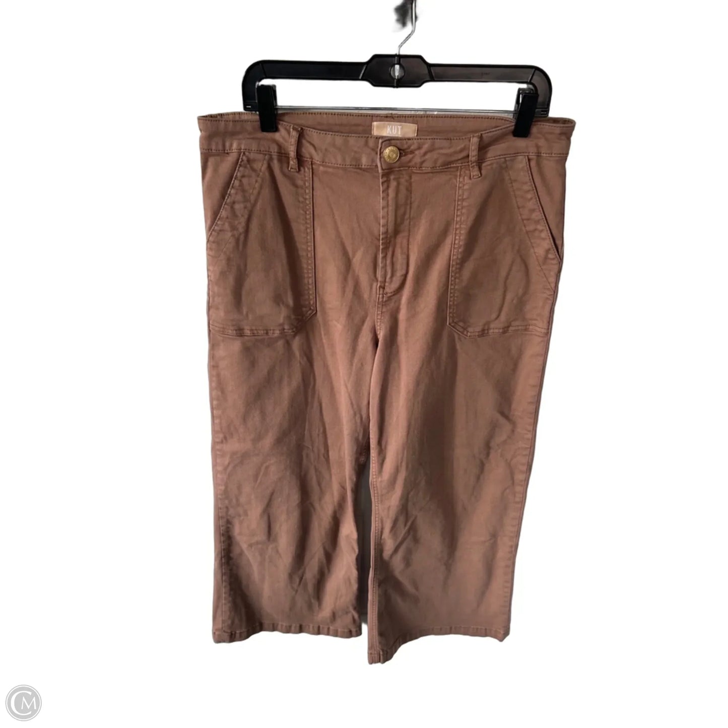 Jeans Wide Leg By Kut In Brown, Size: 14