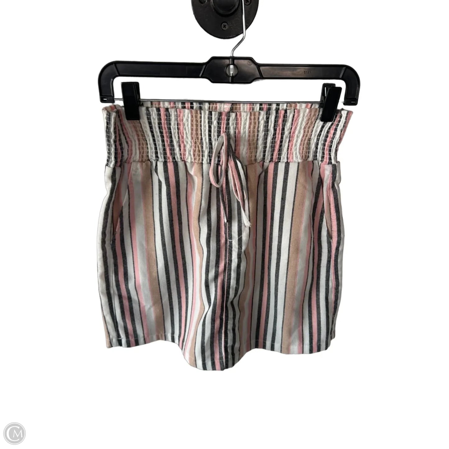 Skirt Mini & Short By One 5 One In Grey & Tan, Size: S