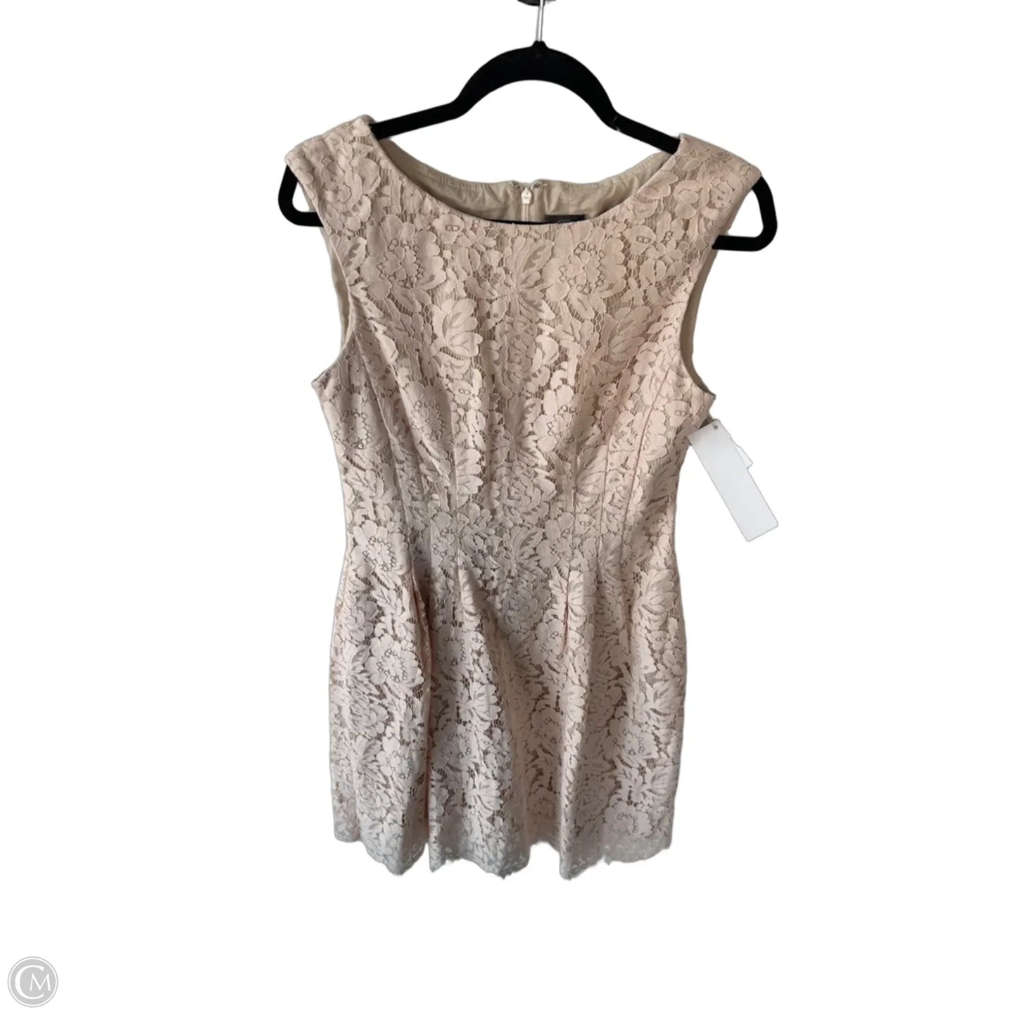 Dress Party Short By Vince Camuto In Pink & Tan, Size: M