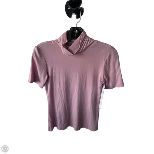 Top Short Sleeve By Theory In Pink, Size: S