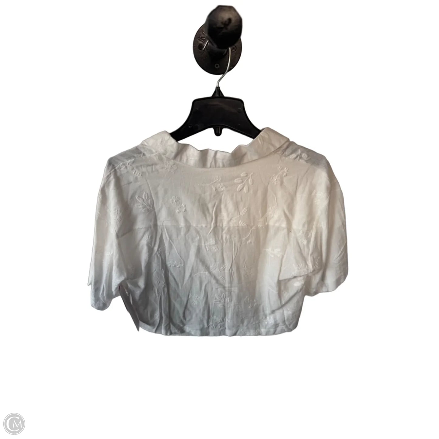 Top Short Sleeve By Kirious In White, Size: M