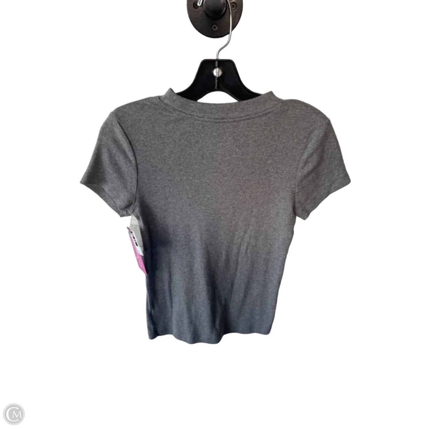 Top Short Sleeve Basic By A New Day In Grey, Size: S